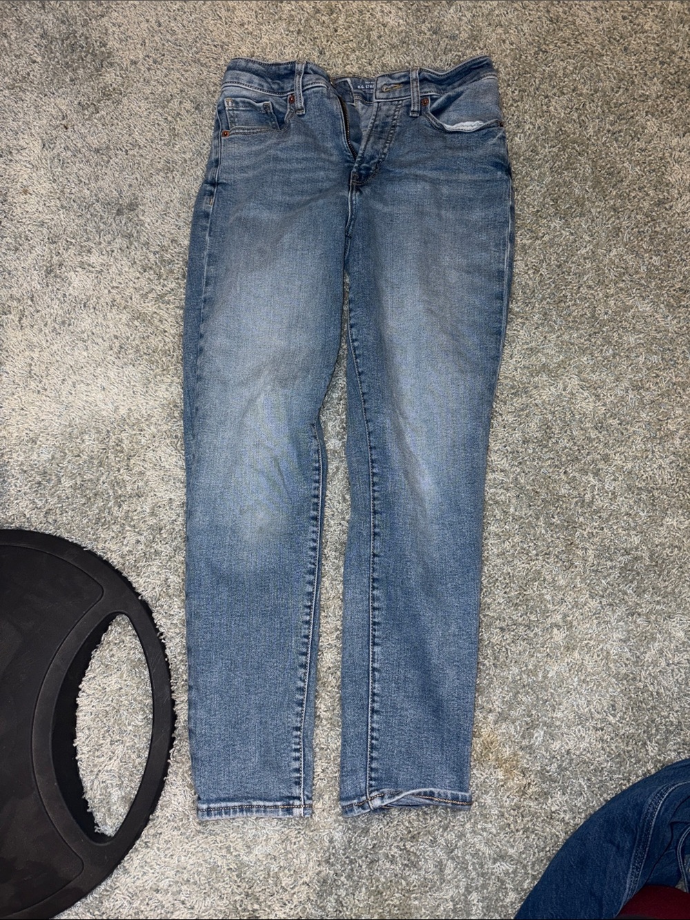 Old Navy extra stretch high rise O.G Straight Light Wash Blue Jeans